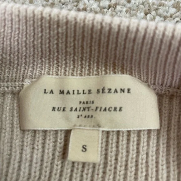 Sézane Sami Jumper EUC Cream Sweater - Picture 4 of 11